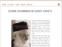 Tablet Screenshot of elderanthimos.orthodoxlogos.com